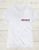 Tricou din bumbac personalizat cu logo față-verso