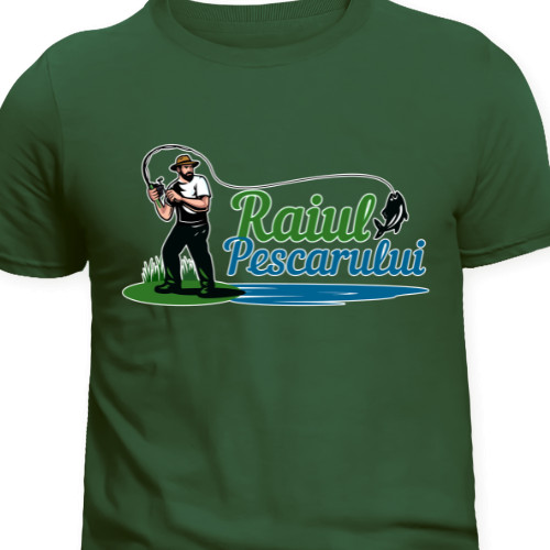 Tricou personalizat pentru pescari – Raiul Pescarului